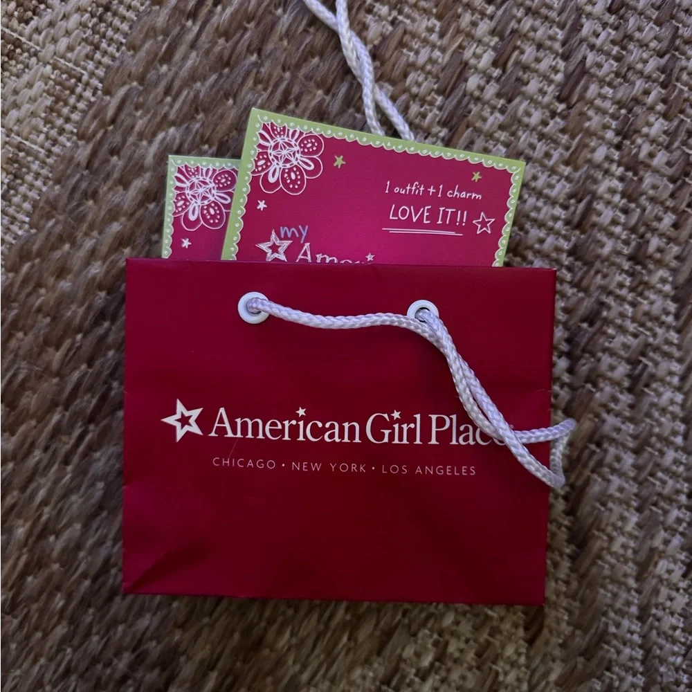 American Girl Proud & Confident Charms with Mini Shopping Bag
